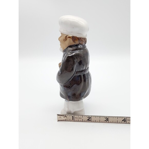 Sea Captain Peg Leg Glazed Pottery Ceramic Figurine Canadian Folk Art - Picture 10 of 12